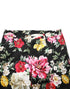 Dolce & Gabbana Black Floral Cotton Dress Formal Trouser Pants
